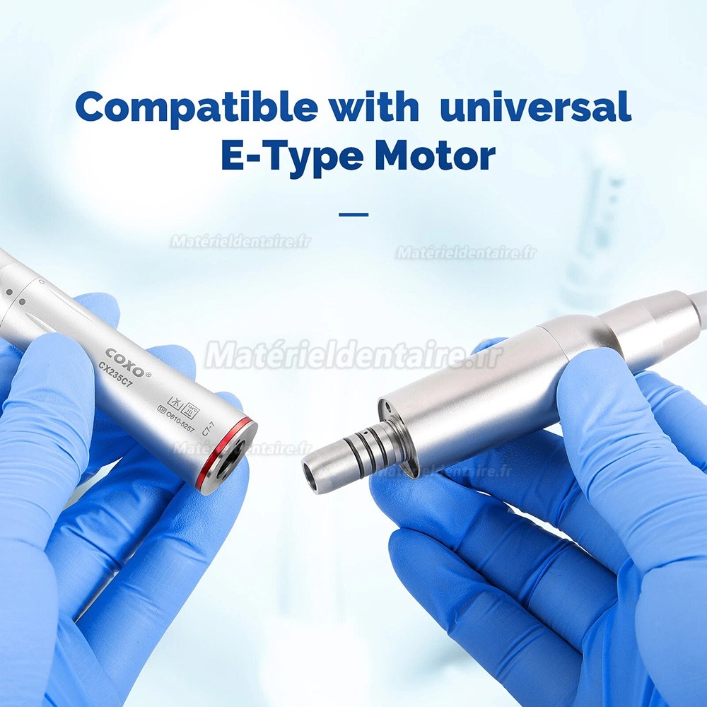 Pièce à main contre-angle COXO CX235C7-7 45° LED multiplicateur 1:5